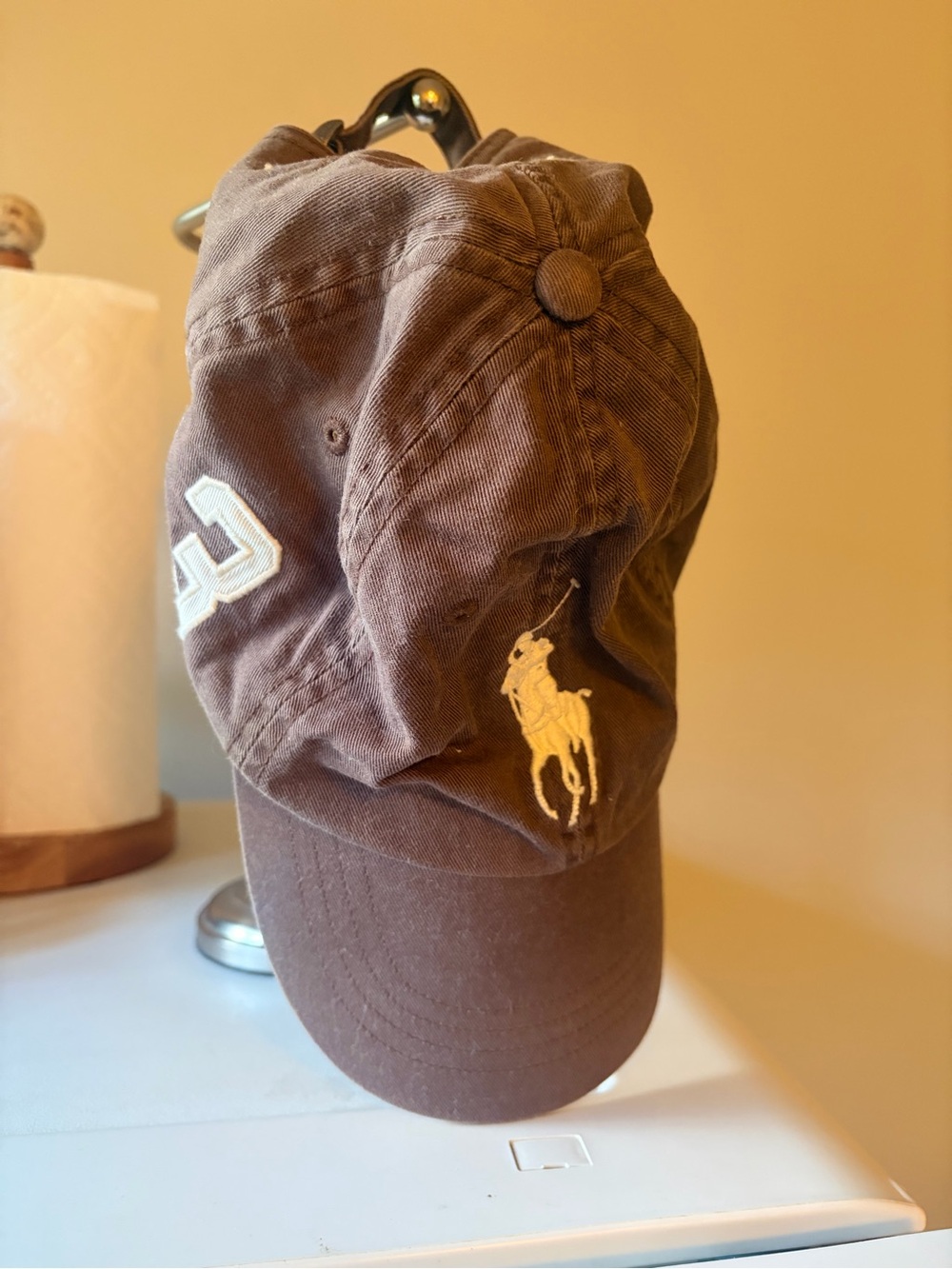 Ralph Lauren Brown Polo Player Hat